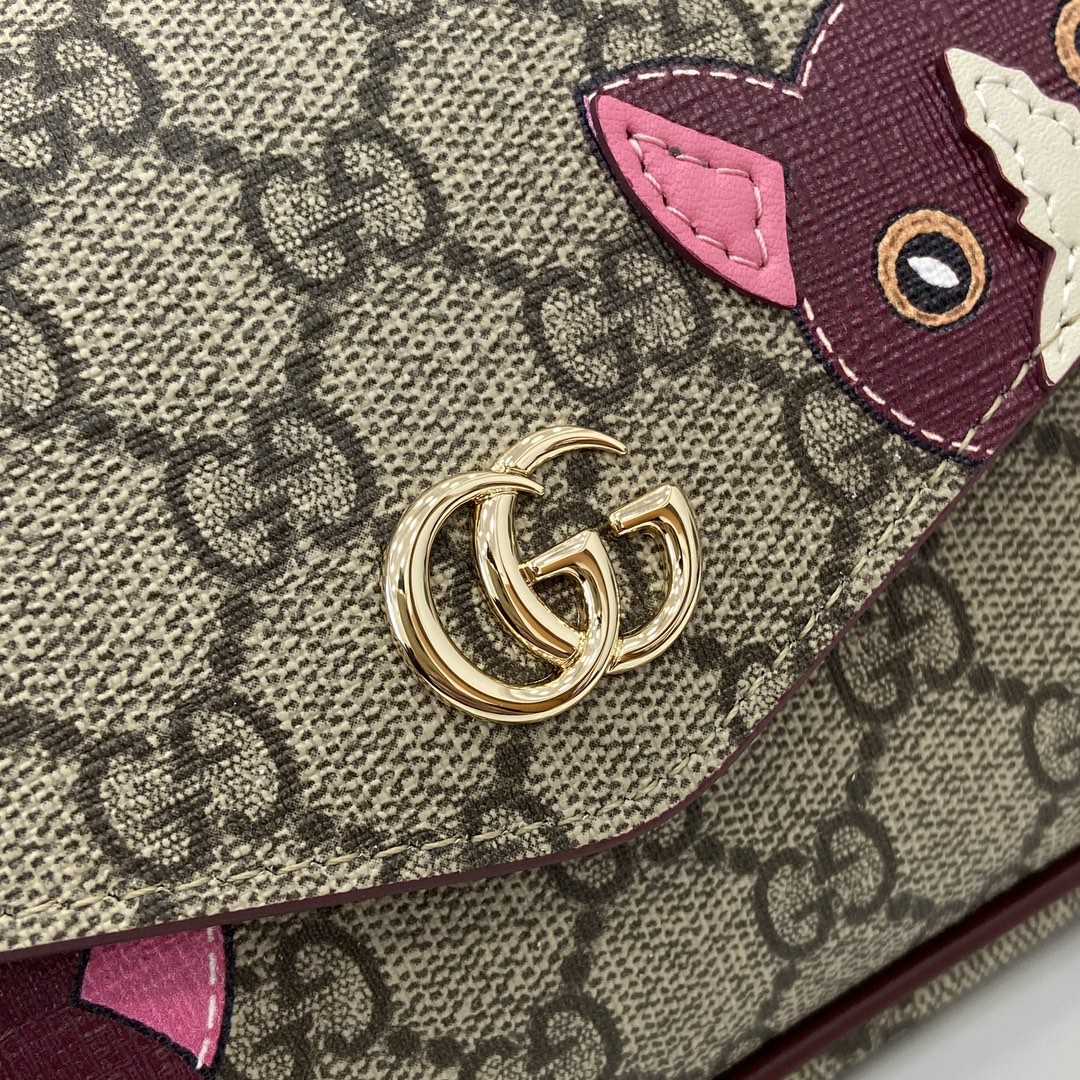 Gucci GG Mini Shoulder Bag With Cat Detail - DopestKickz
