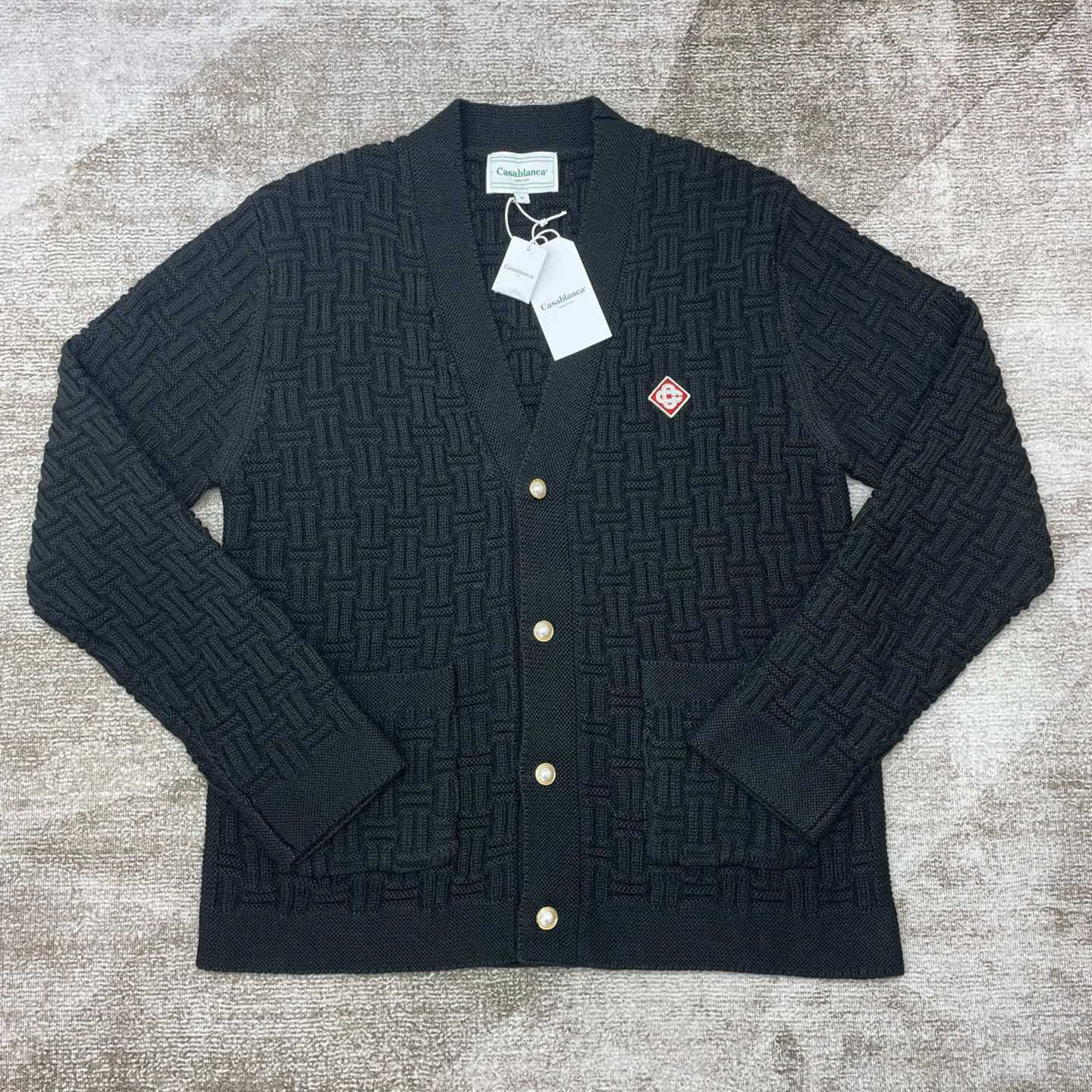 Casablanca Column Stitch Cardigan     D0083 - DopestKickz