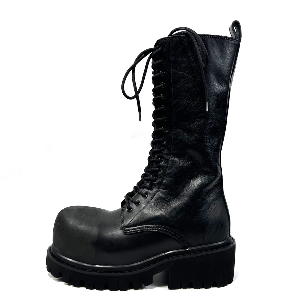 Balenciaga Stomper Boot In Black - DopestKickz