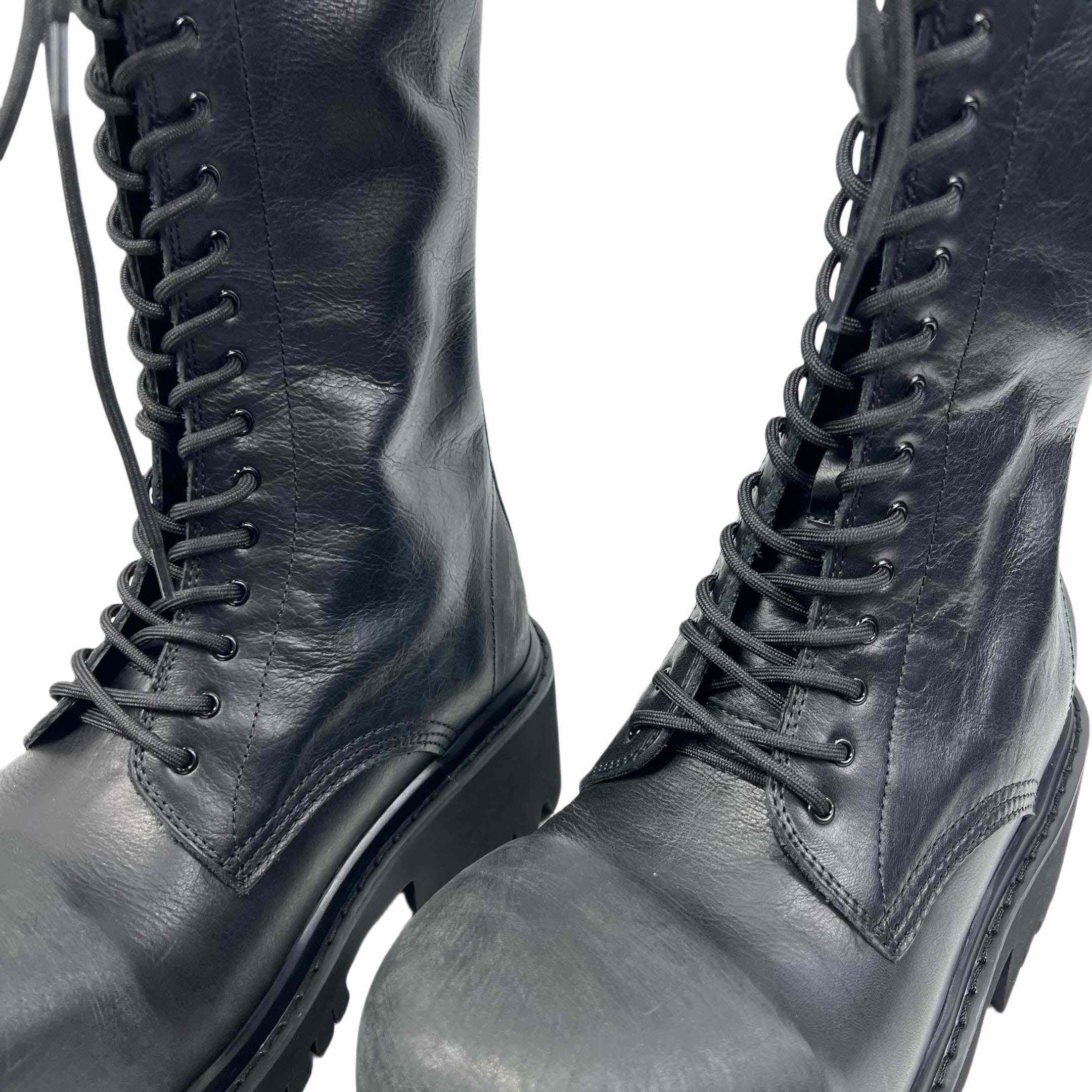 Balenciaga Stomper Boot In Black - DopestKickz