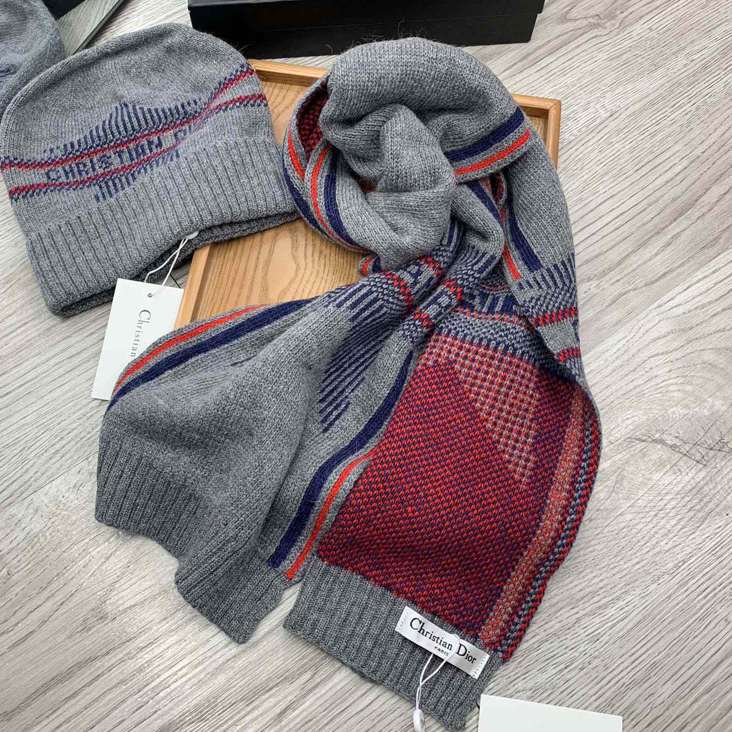 Dior Beanie And Scarf - DopestKickz