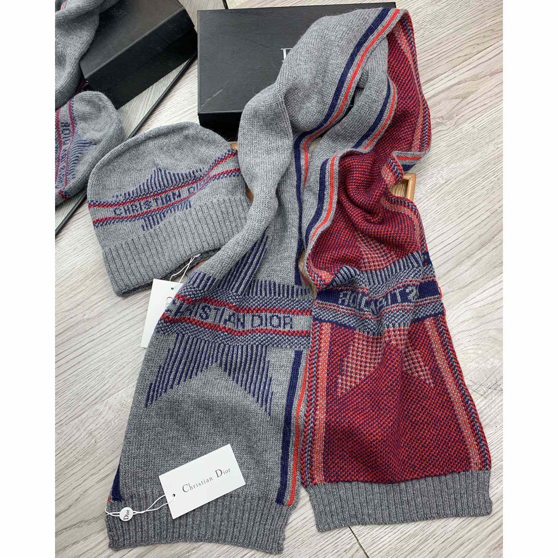 Dior Beanie And Scarf - DopestKickz