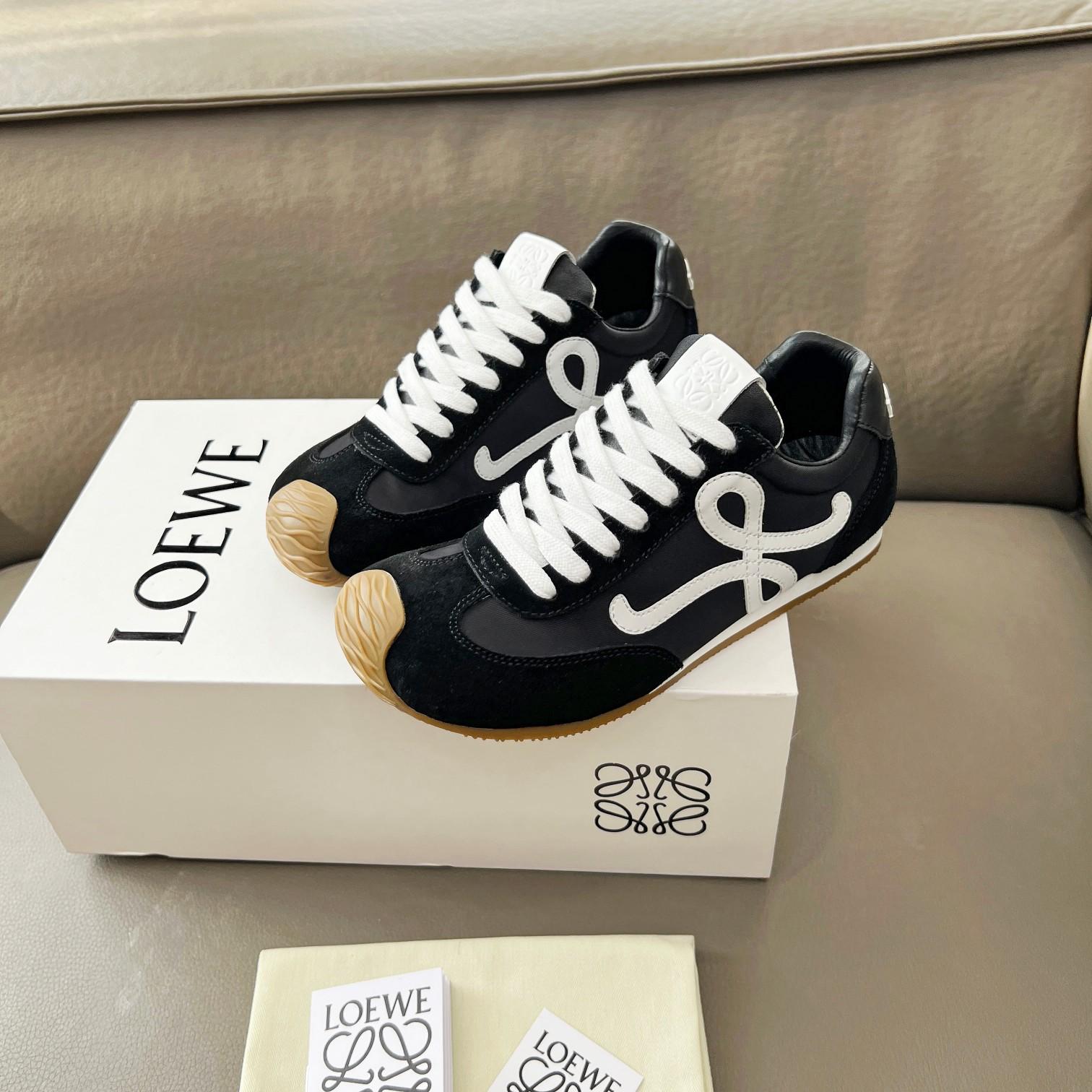 Loewe Ballet Runner 2.0 In Nylon And Calfskin - DopestKickz