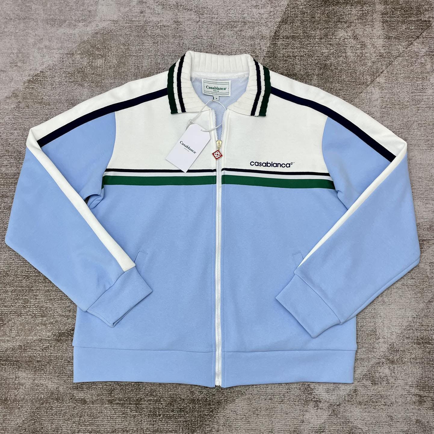 Casablanca Logo-embroidered Panelled Track Jacket   c880 - DopestKickz