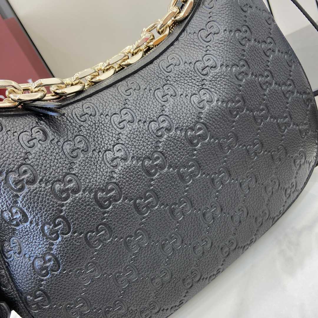 Gucci GG Emblem Medium Shoulder Bag - DopestKickz