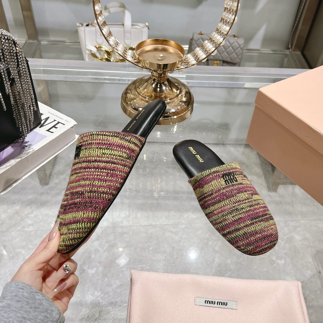 Miu Miu Wool slippers - DopestKickz