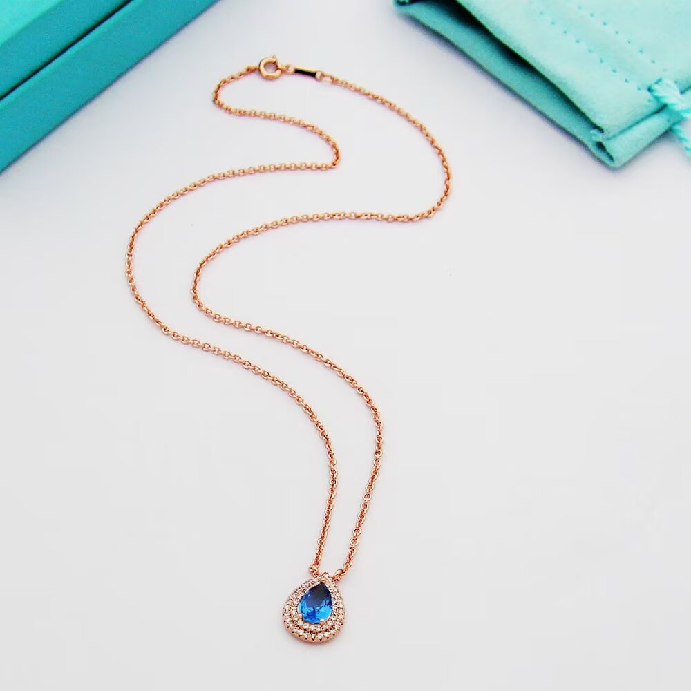 Tiffany & Co. Aquamarine and Diamond Pendant - DopestKickz