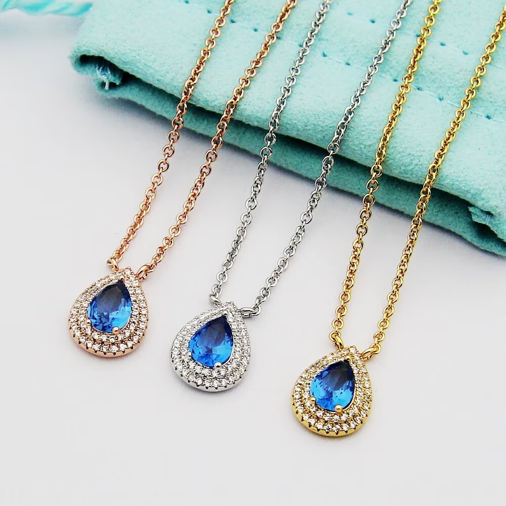 Tiffany & Co. Aquamarine and Diamond Pendant - DopestKickz