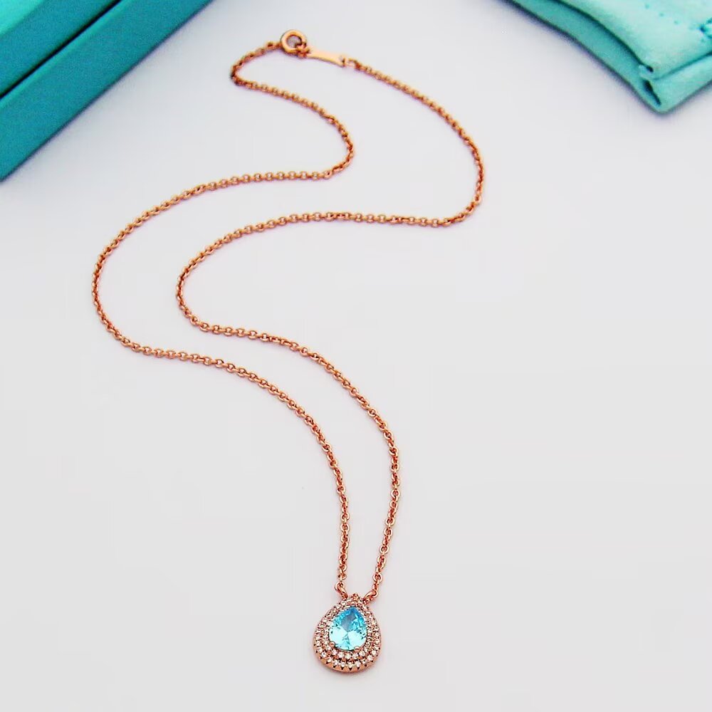 Tiffany & Co. Aquamarine and Diamond Pendant - DopestKickz