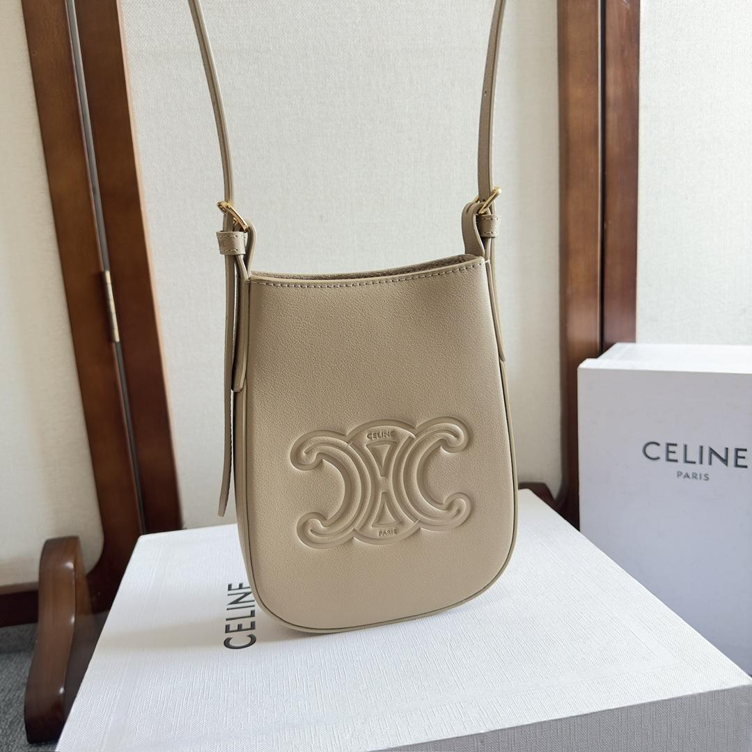 Celine Phone Pouch Heloise In Supple Calfskin - DopestKickz