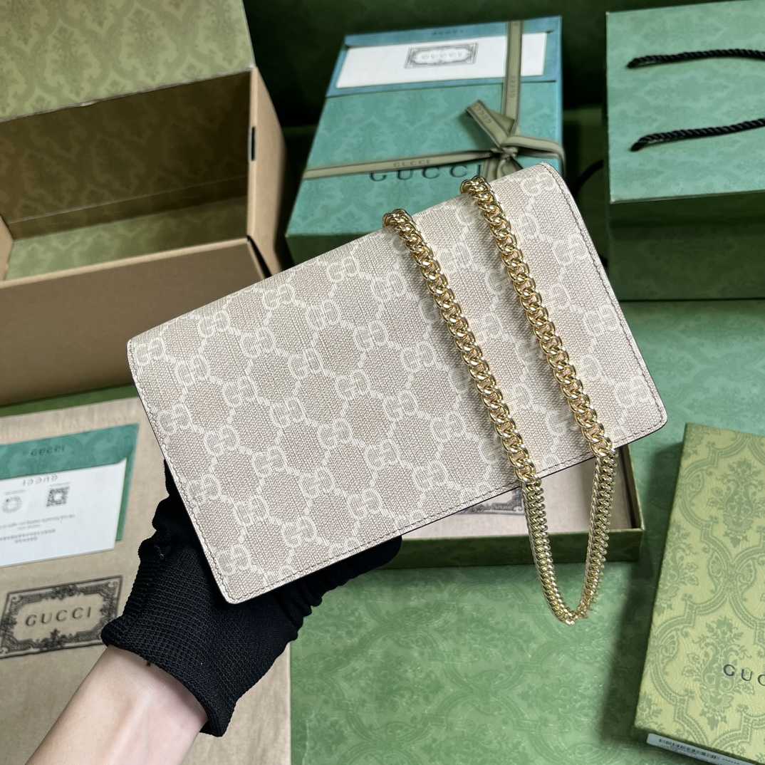 Gucci GGG Marmont Mini Chain Wallet - DopestKickz