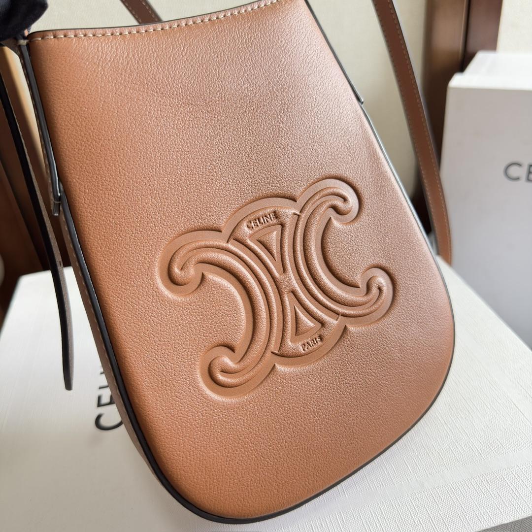 Celine Phone Pouch Heloise In Supple Calfskin - DopestKickz