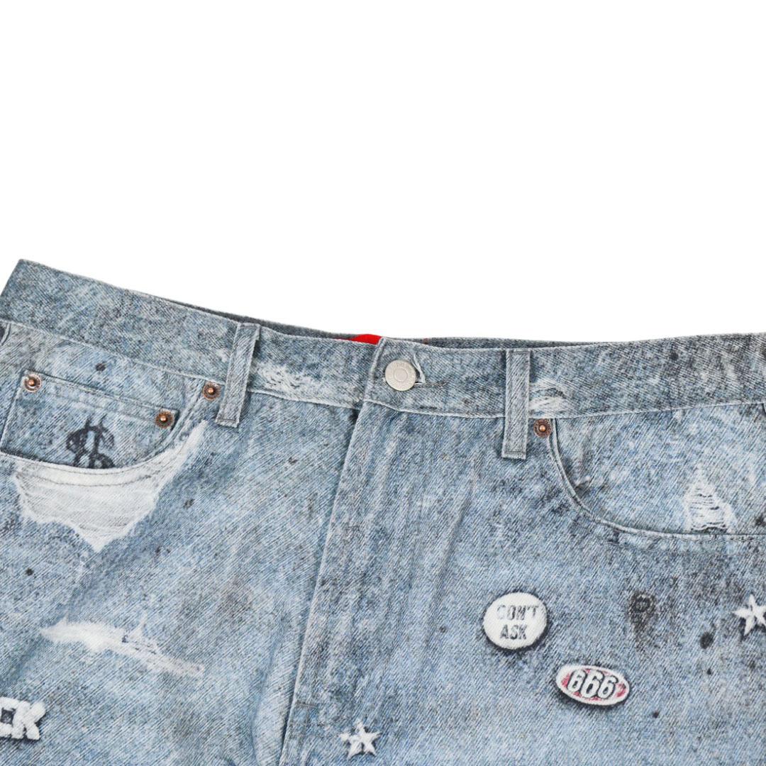 Supreme HJR Trompe L'oeil Loose Fit Jean 'Blue' - DopestKickz