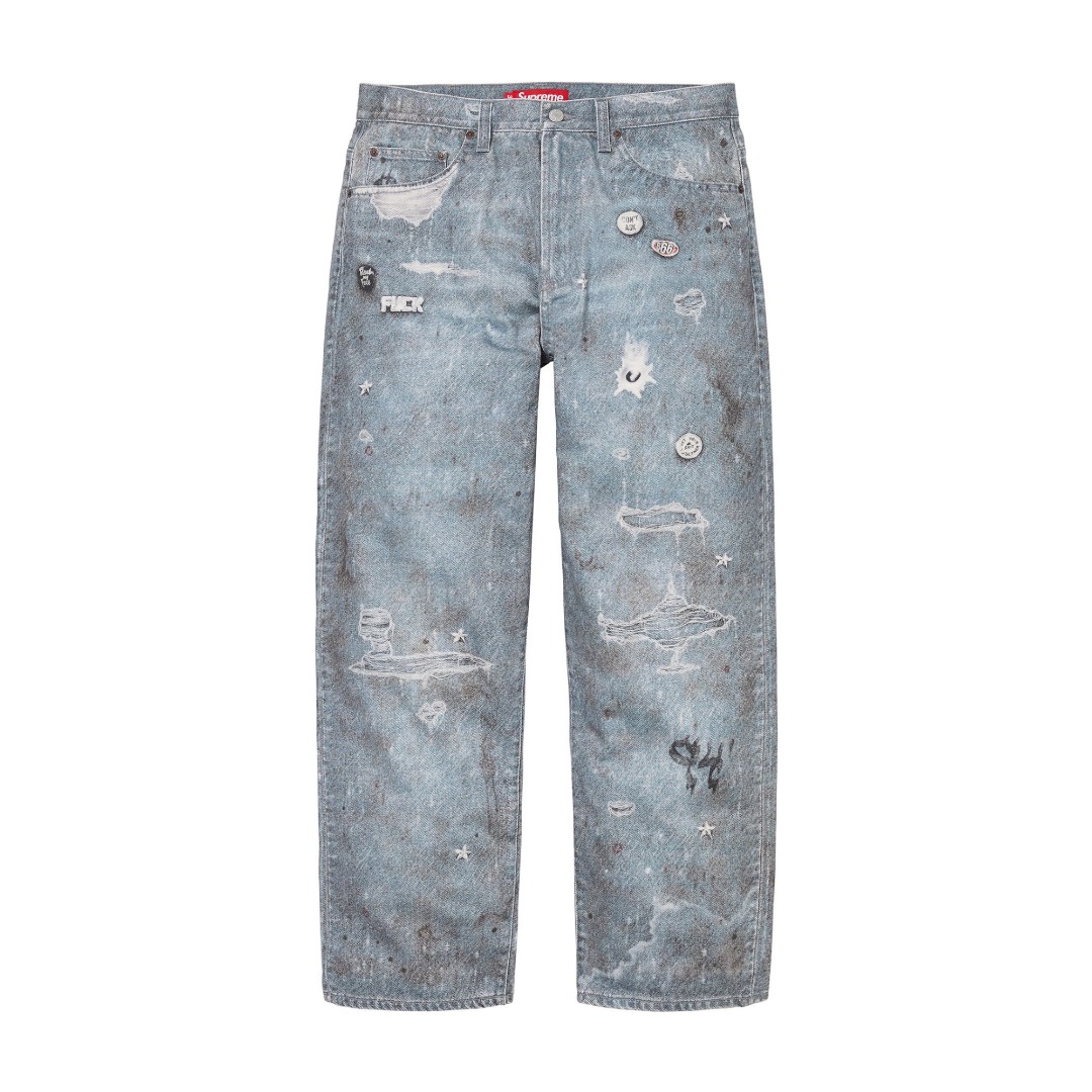Supreme HJR Trompe L'oeil Loose Fit Jean 'Blue' - DopestKickz