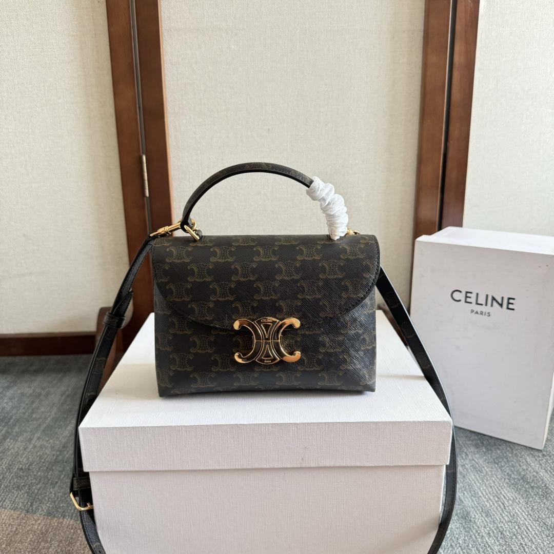 Celine Teen Nino Bag In Triomphe Canvas - DopestKickz