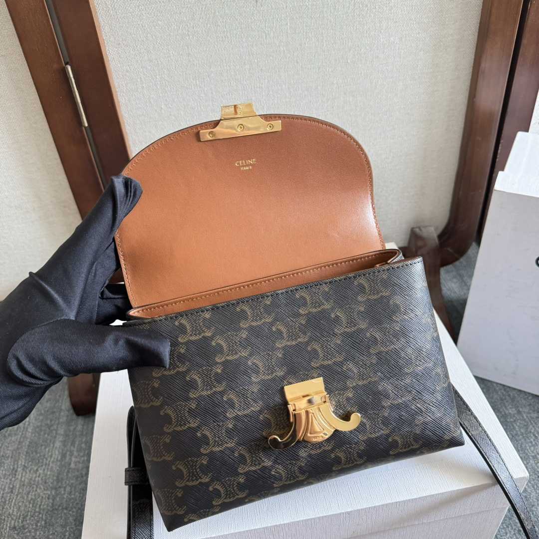 Celine Teen Nino Bag In Triomphe Canvas - DopestKickz