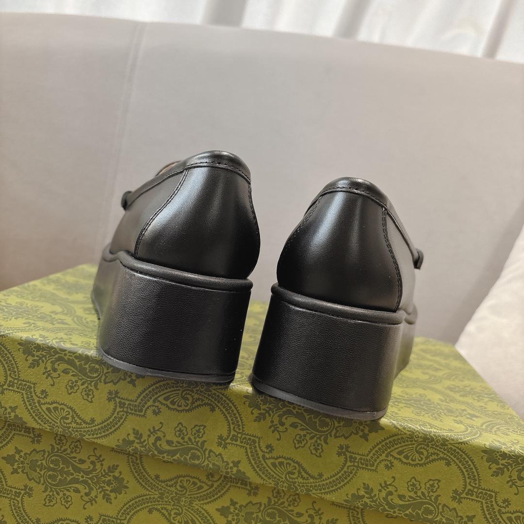 Gucci Women's Horsebit Wedge Loafer - DopestKickz