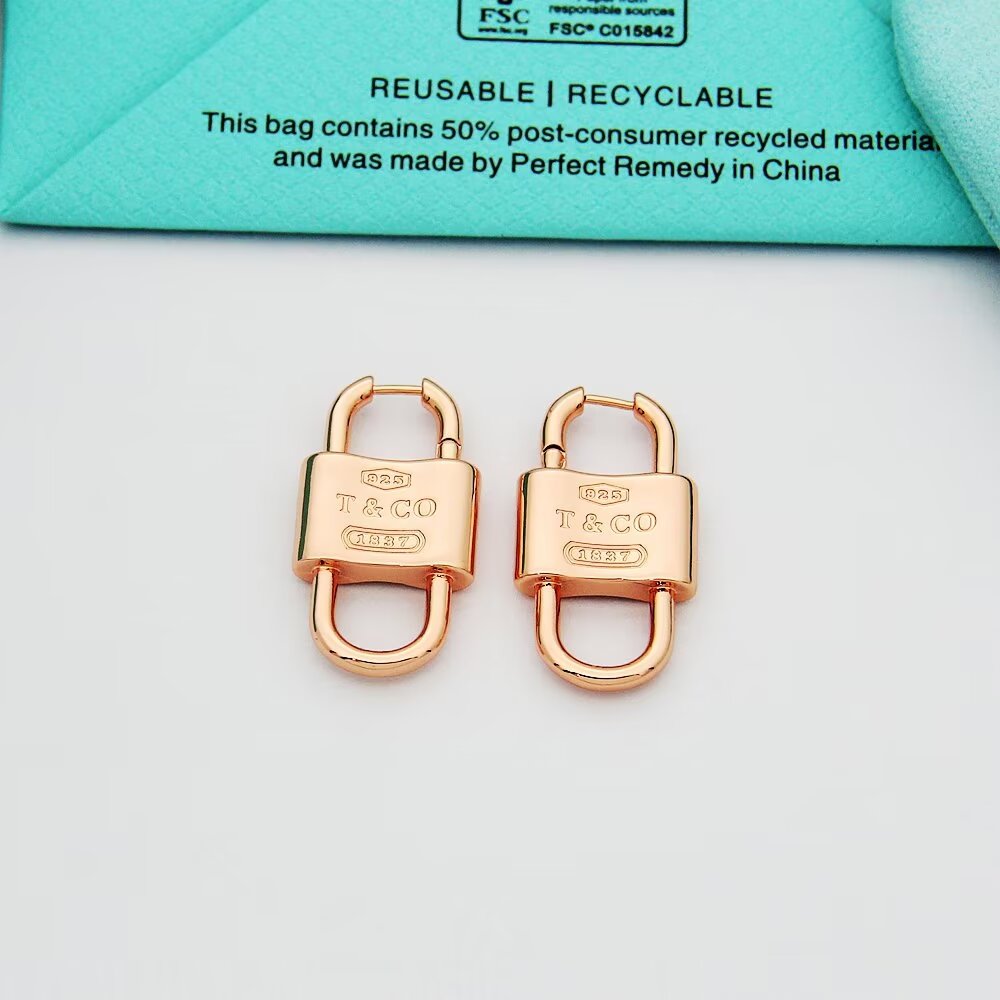 Tiffany & Co. Double Lock Drop Earrings - DopestKickz