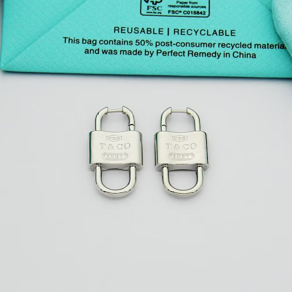 Tiffany & Co. Double Lock Drop Earrings - DopestKickz
