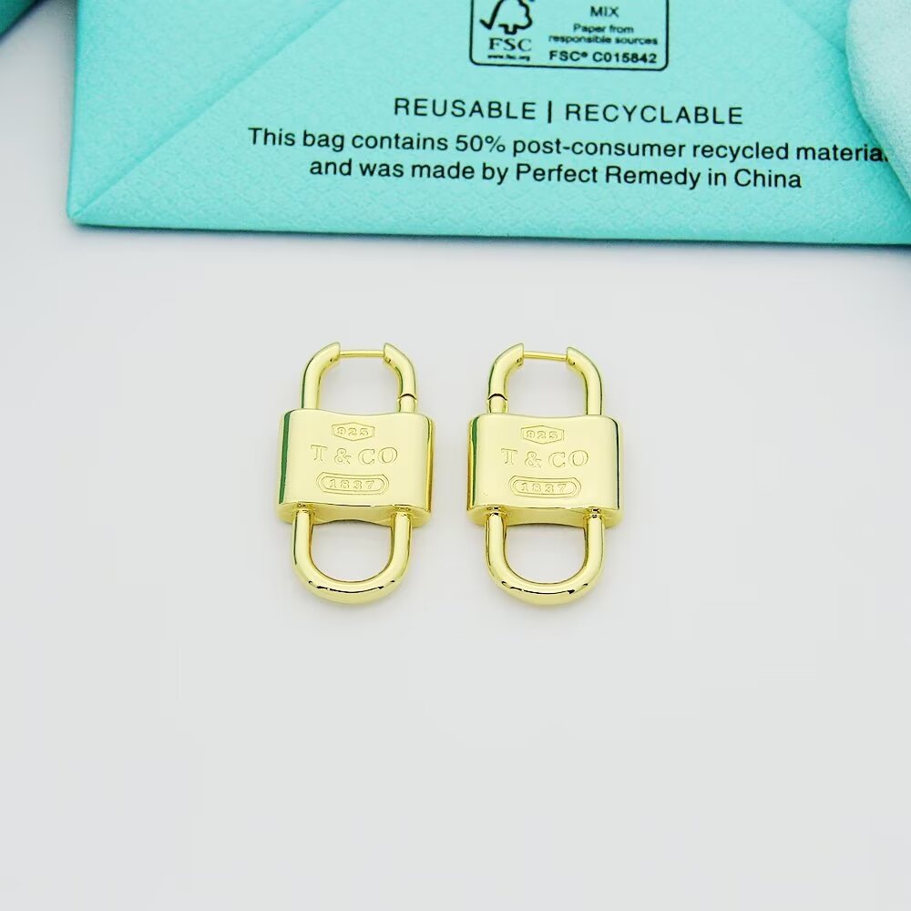 Tiffany & Co. Double Lock Drop Earrings - DopestKickz