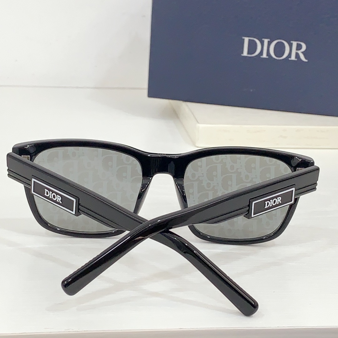 Dior DiorB23 S1I Black Rectangular Sunglasses  - DopestKickz