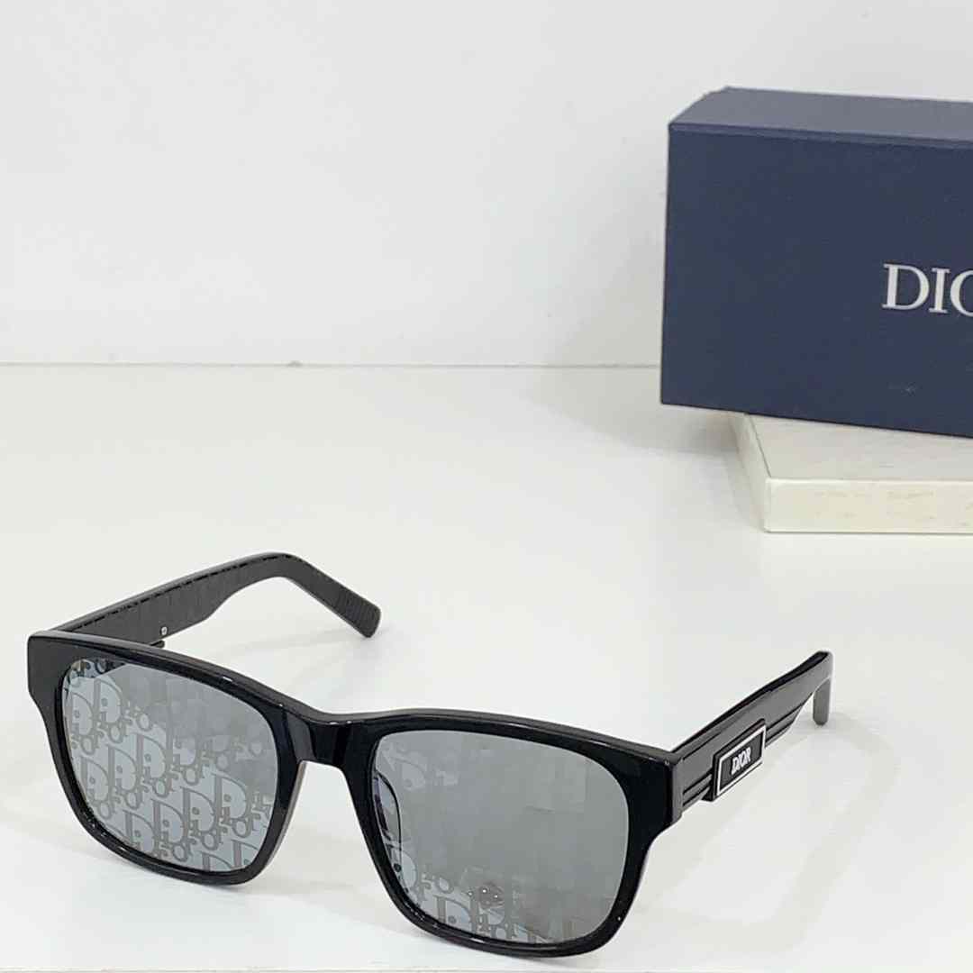 Dior DiorB23 S1I Black Rectangular Sunglasses  - DopestKickz