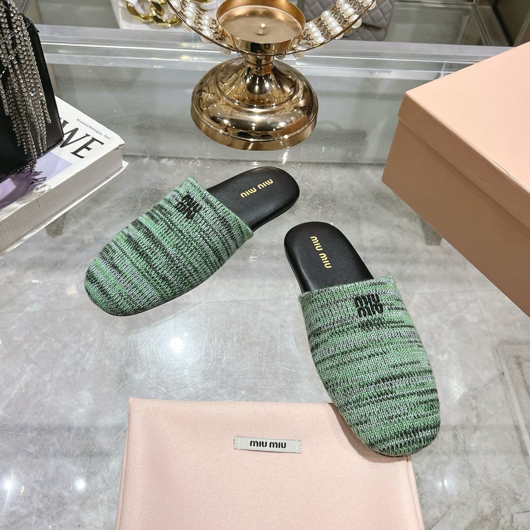 Miu Miu Wool slippers - DopestKickz