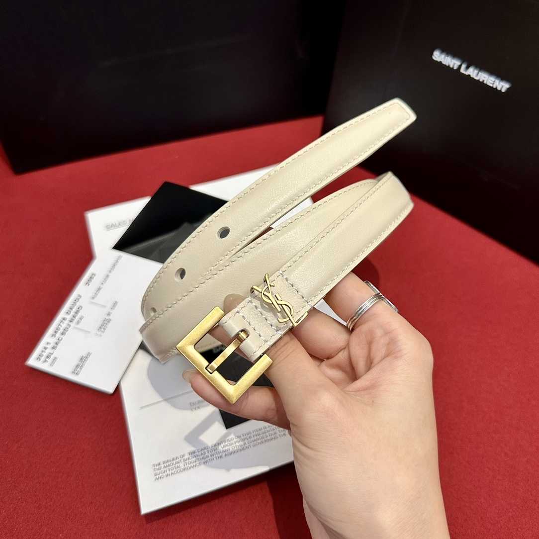 Saint Laurent Leather Belt     - DopestKickz