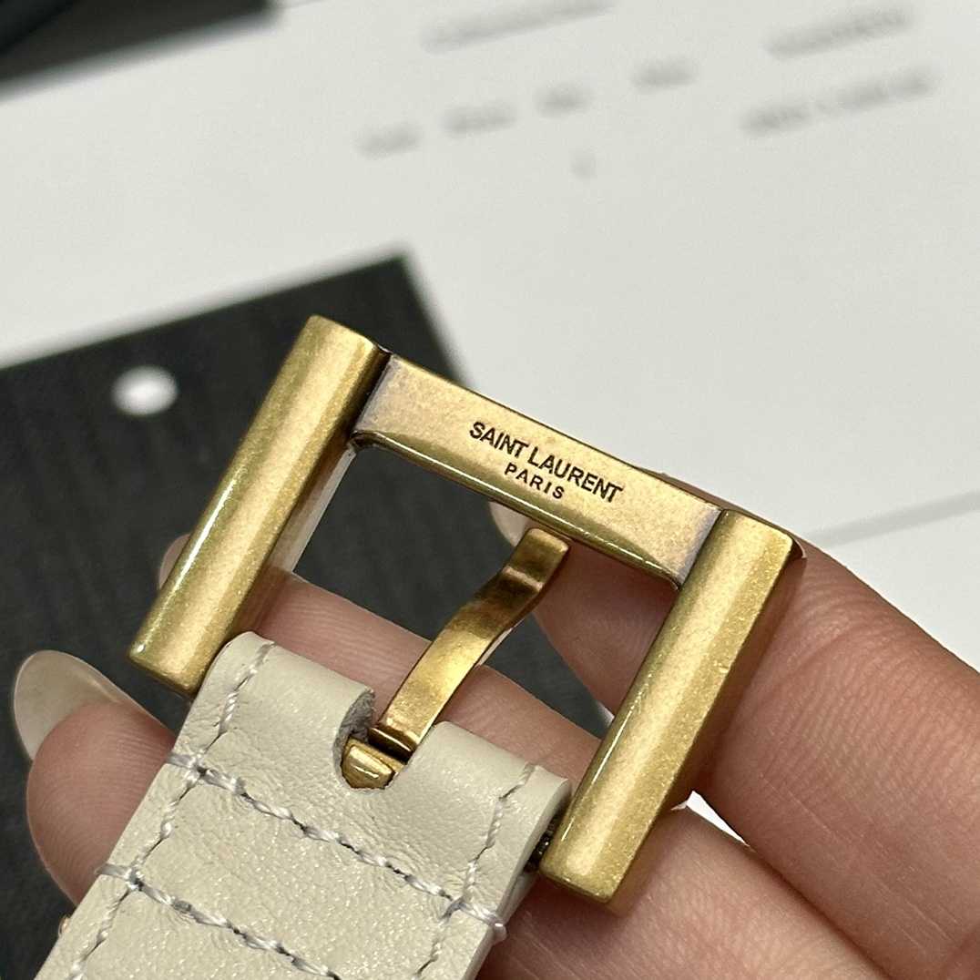 Saint Laurent Leather Belt     - DopestKickz