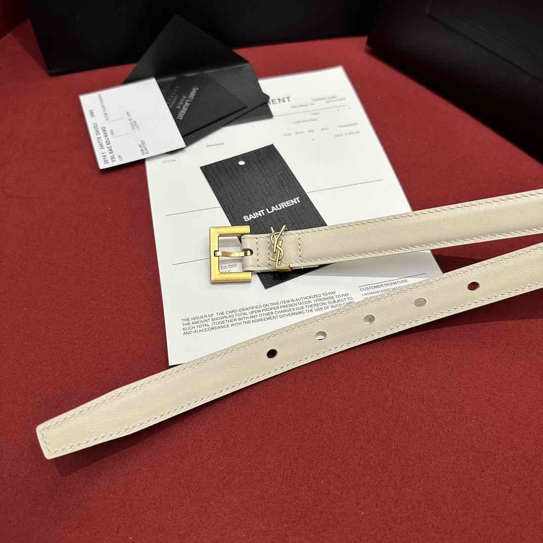 Saint Laurent Leather Belt     - DopestKickz
