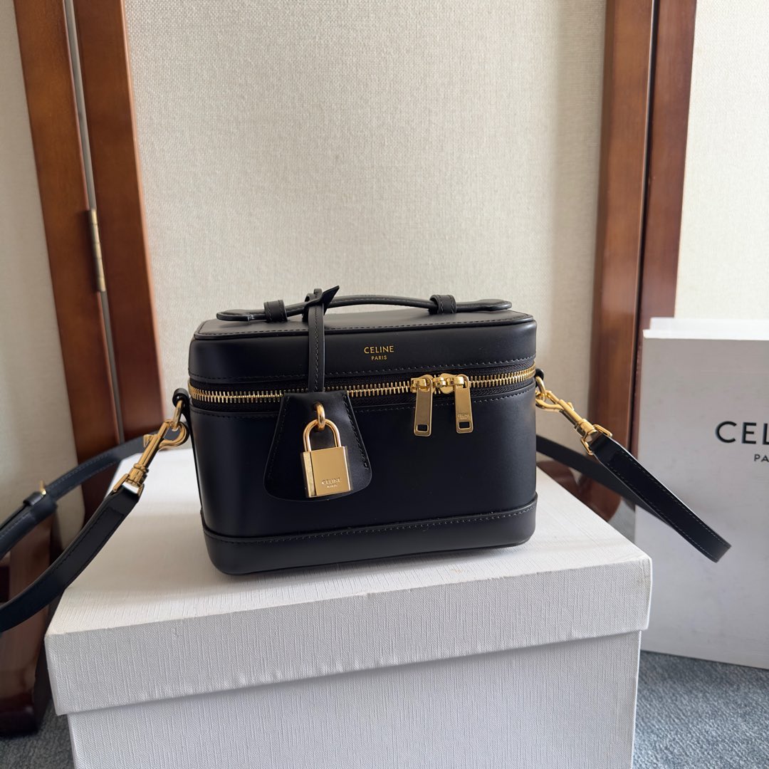 Celine Vanity In Shiny Calfskin - DopestKickz