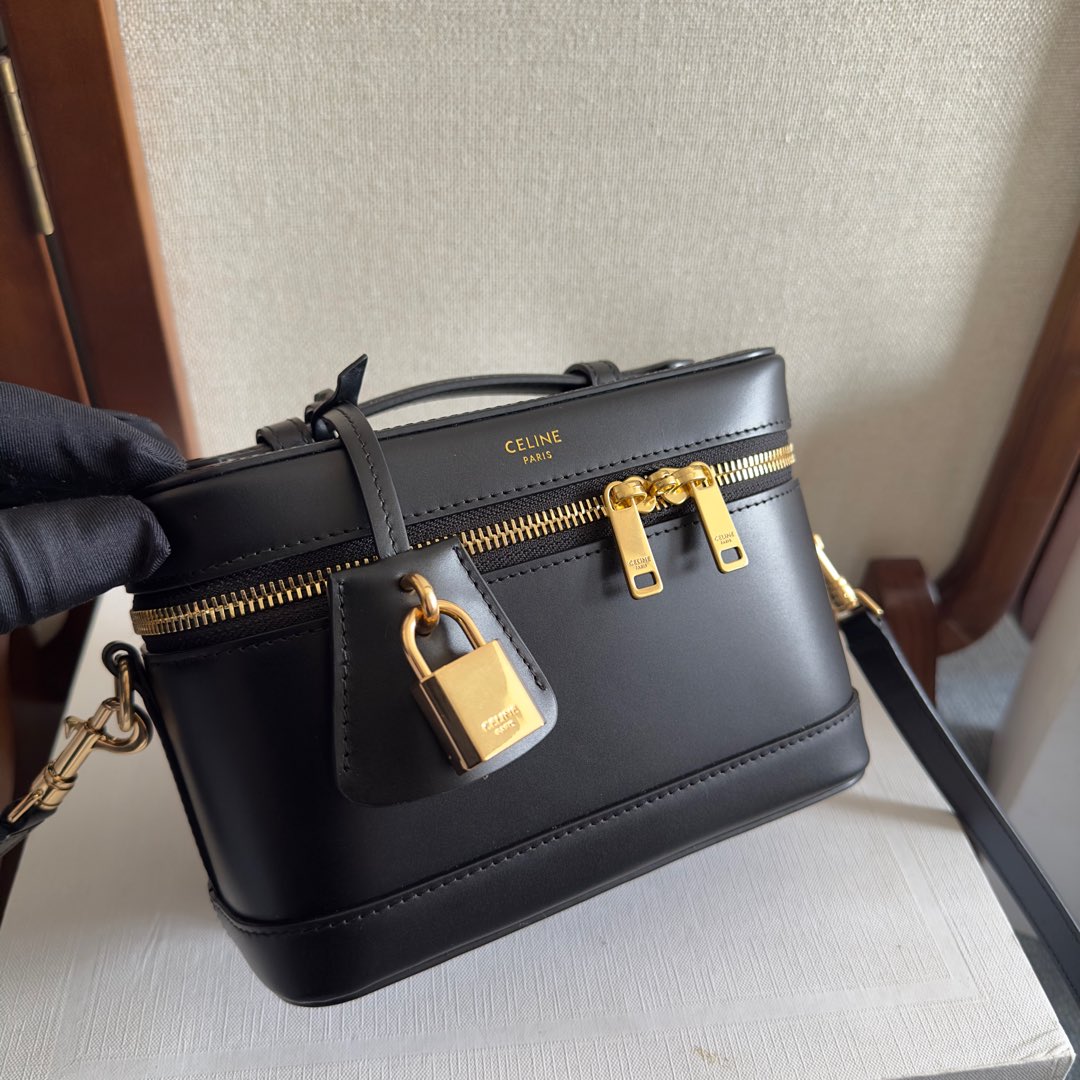 Celine Vanity In Shiny Calfskin - DopestKickz