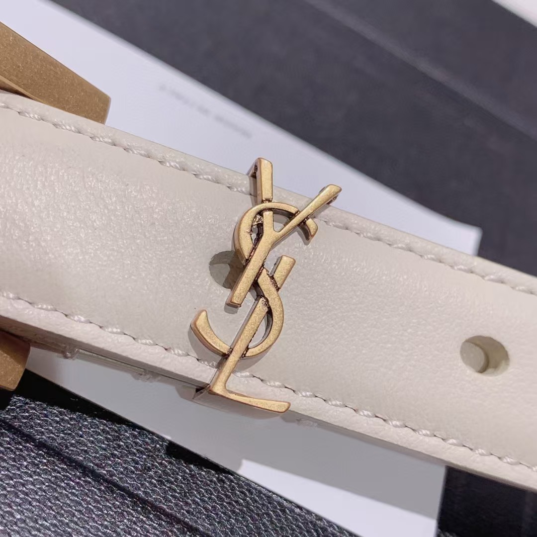 Saint Laurent Leather Belt     - DopestKickz