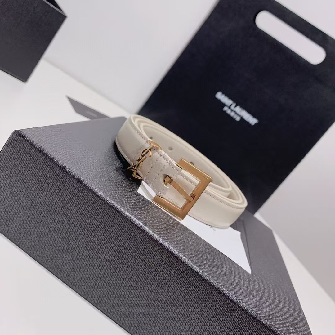 Saint Laurent Leather Belt     - DopestKickz