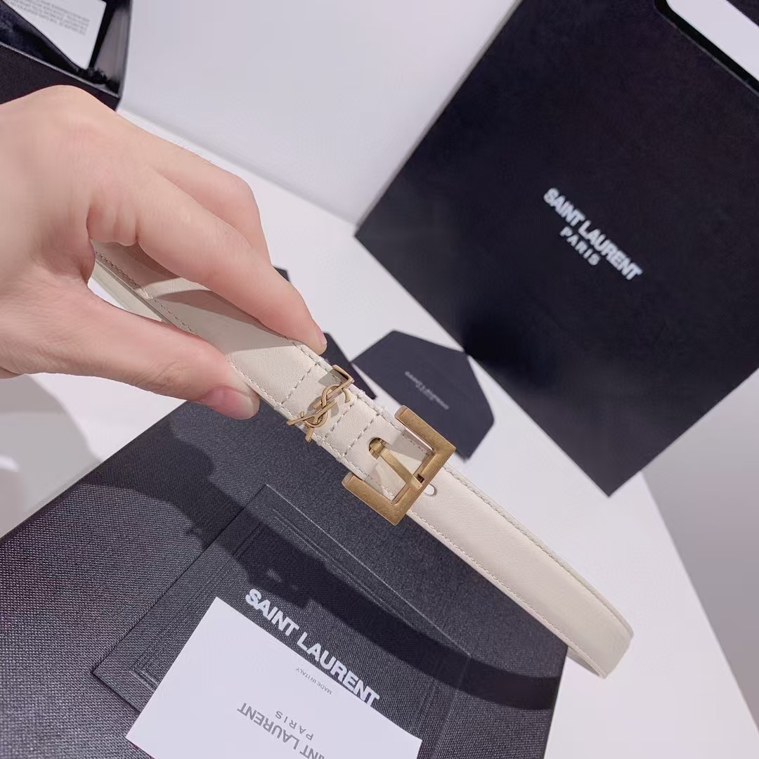 Saint Laurent Leather Belt     - DopestKickz