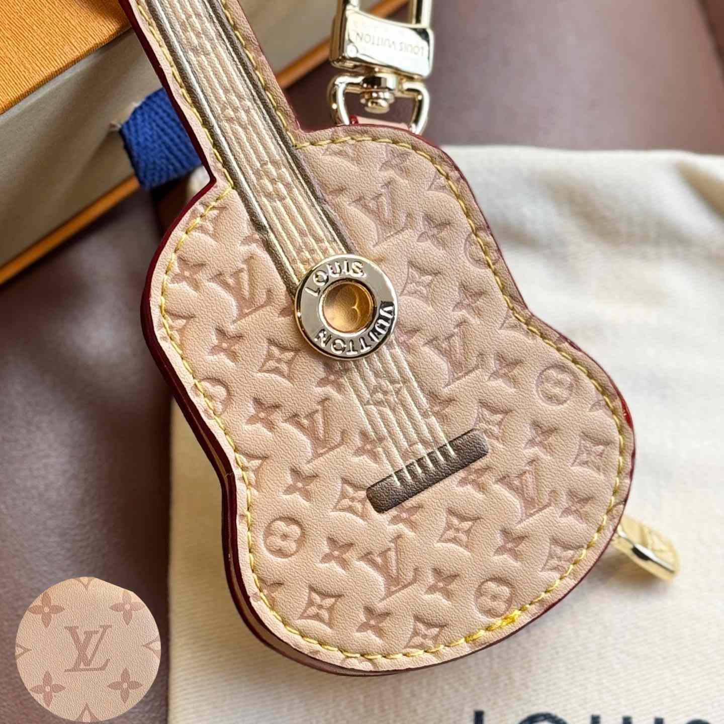 Louis Vuitton Guitar Pouch Bag Charm   M02032 - DopestKickz