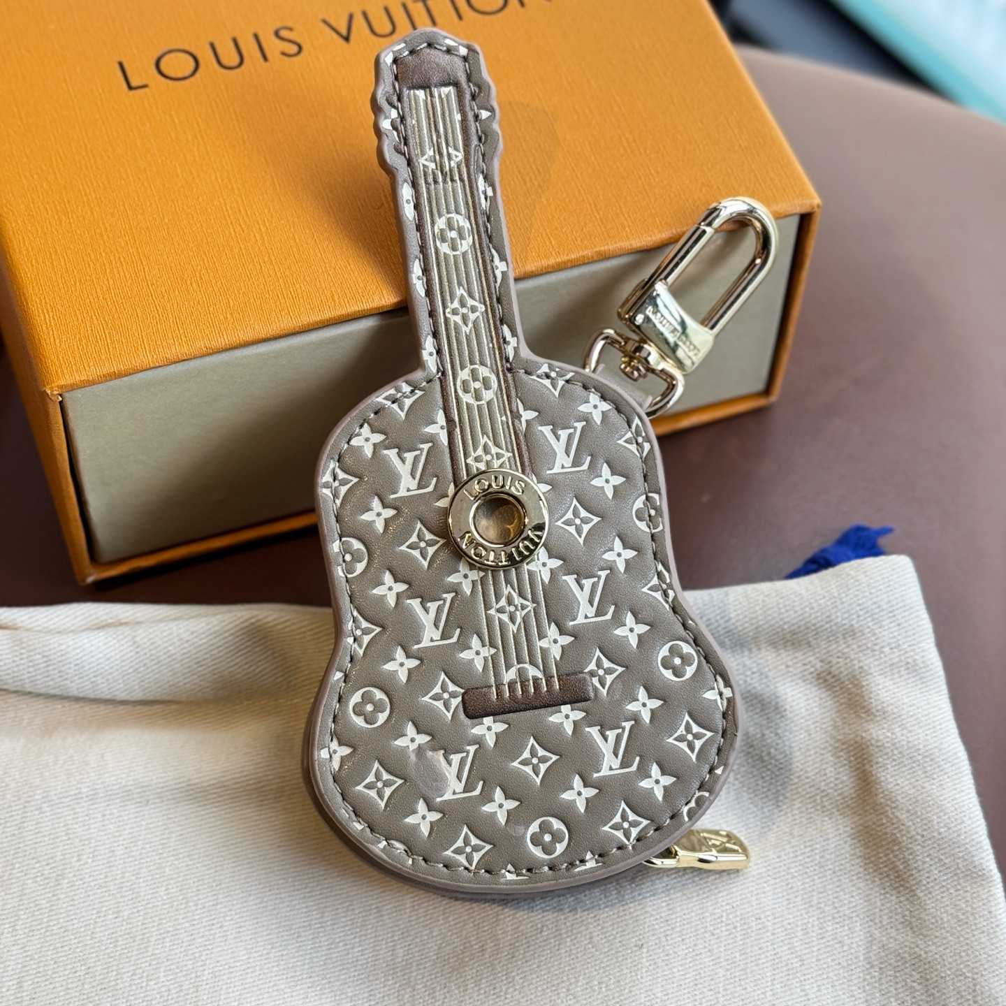 Louis Vuitton Guitar Pouch Bag Charm   M02032 - DopestKickz