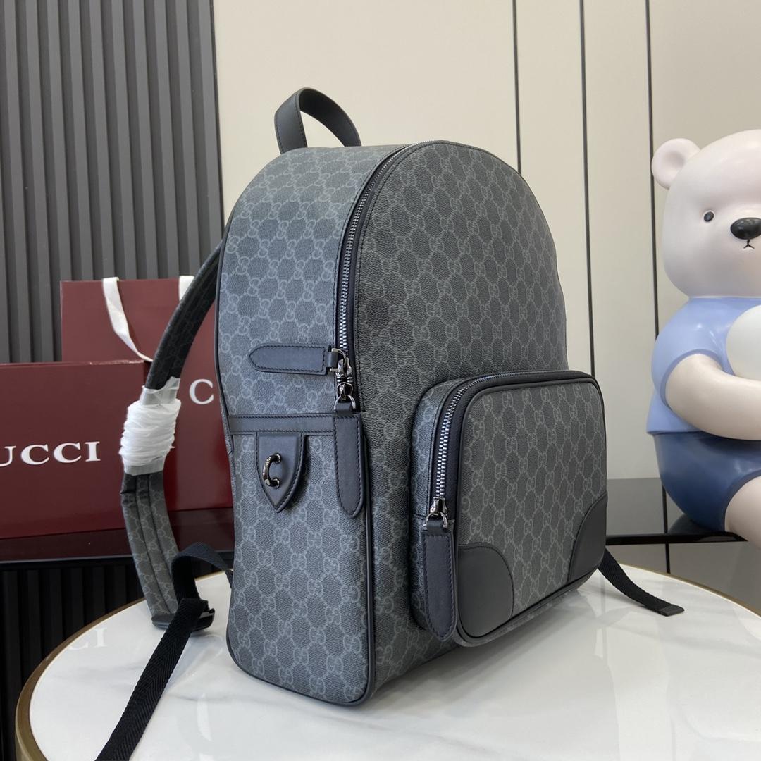 Gucci GG Emblem Medium Backpack  - DopestKickz