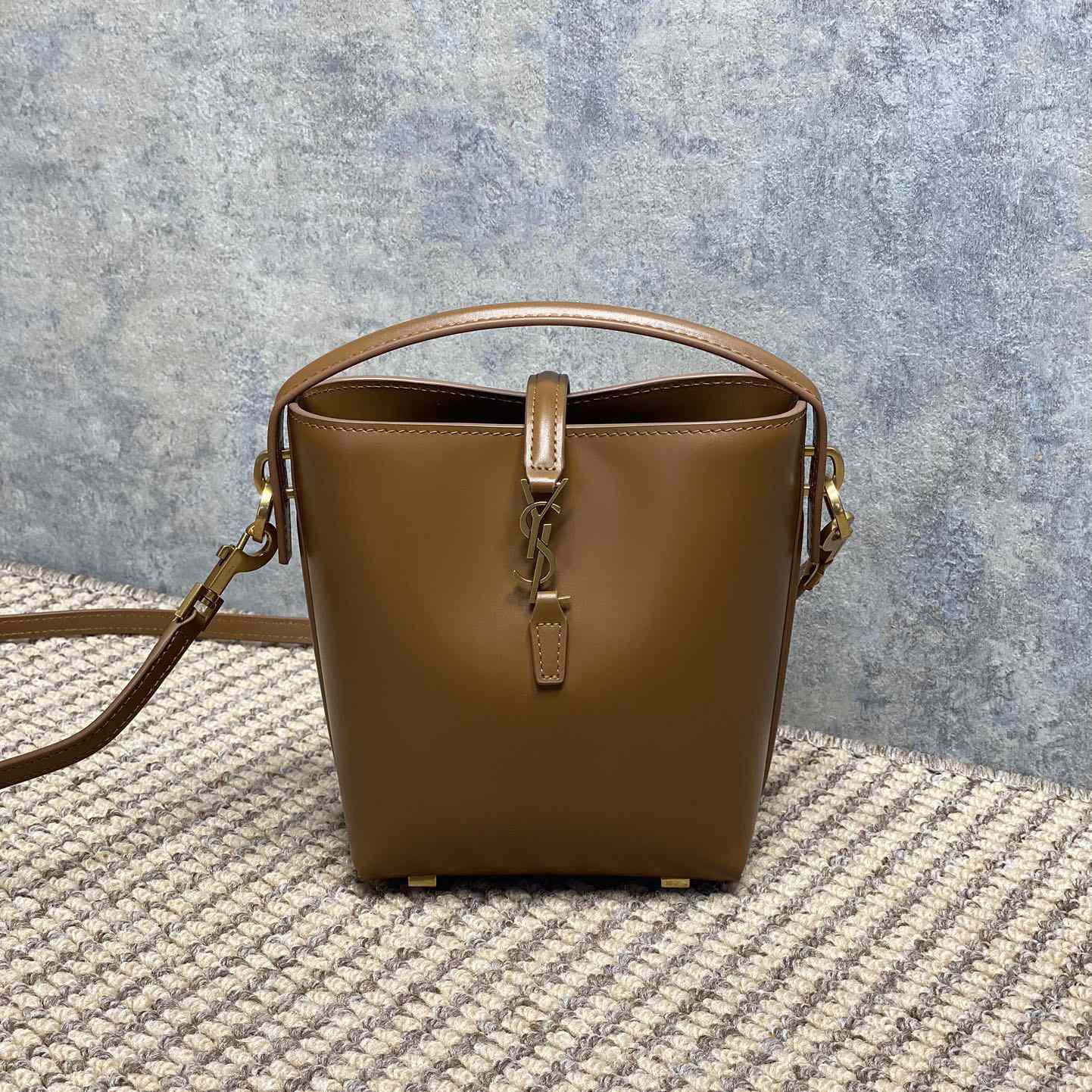 Saint Laurent Le 37 Mini In Shiny Leather - DopestKickz