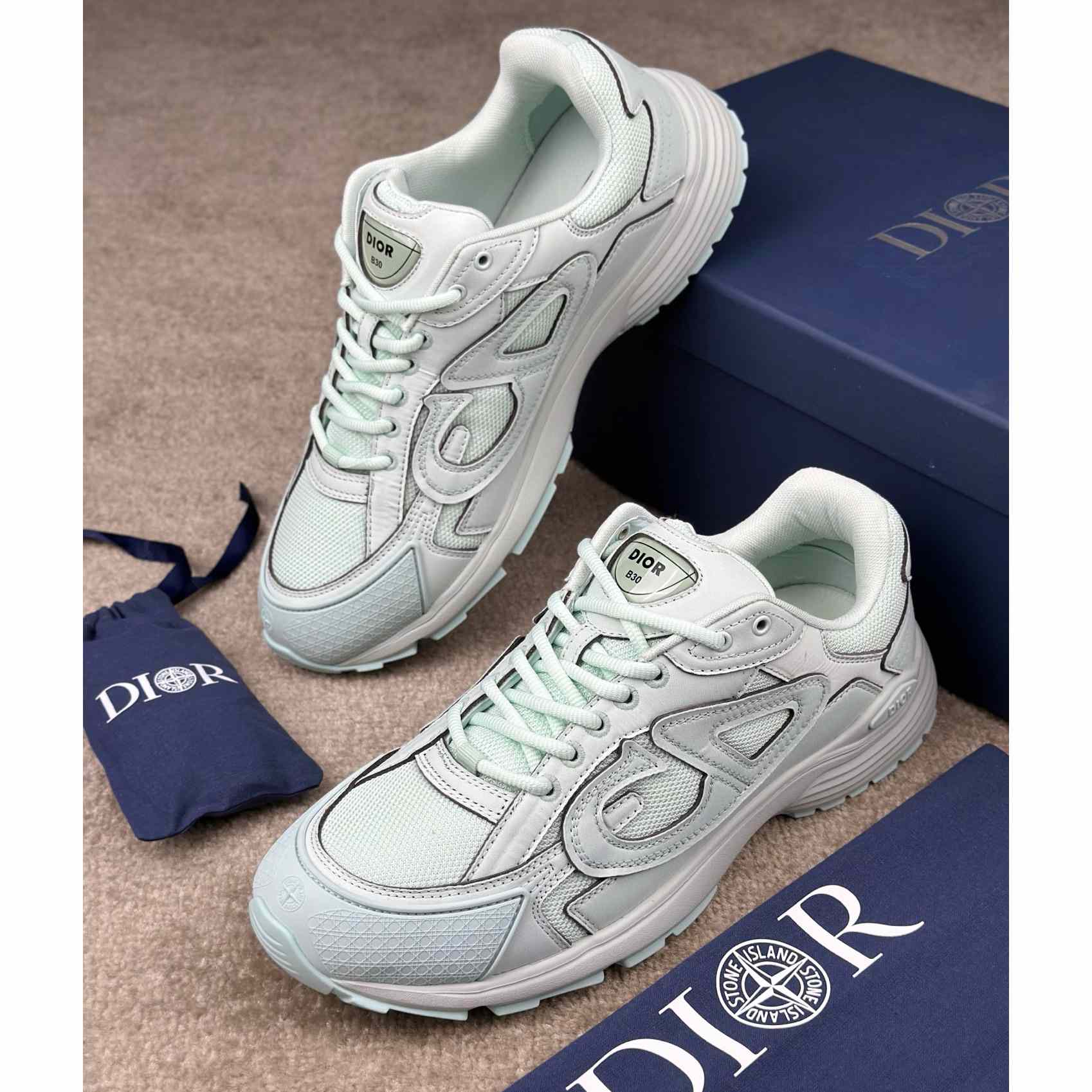 Stone Island x Dior B30 Sneaker  - DopestKickz