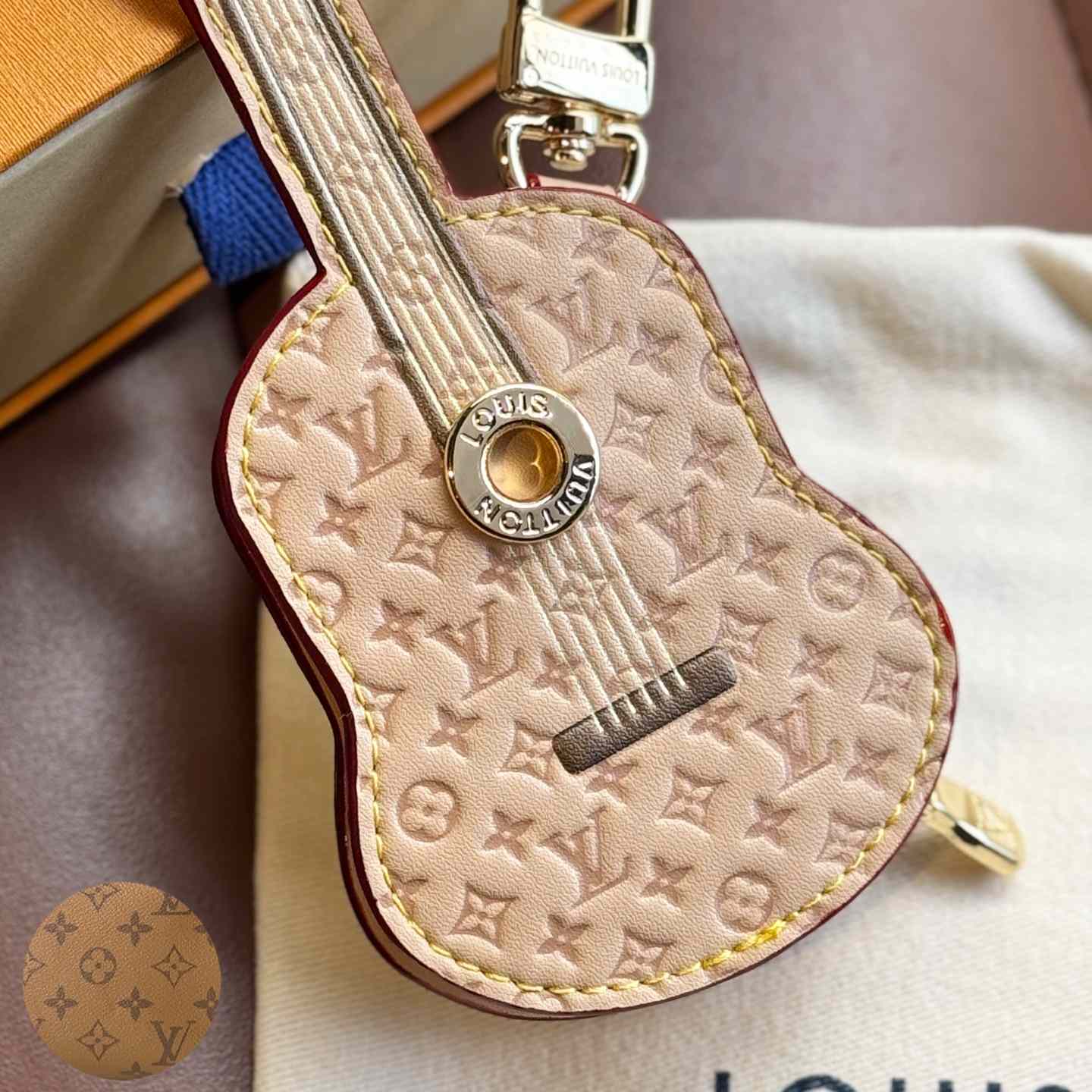 Louis Vuitton Guitar Pouch Bag Charm   M02032 - DopestKickz