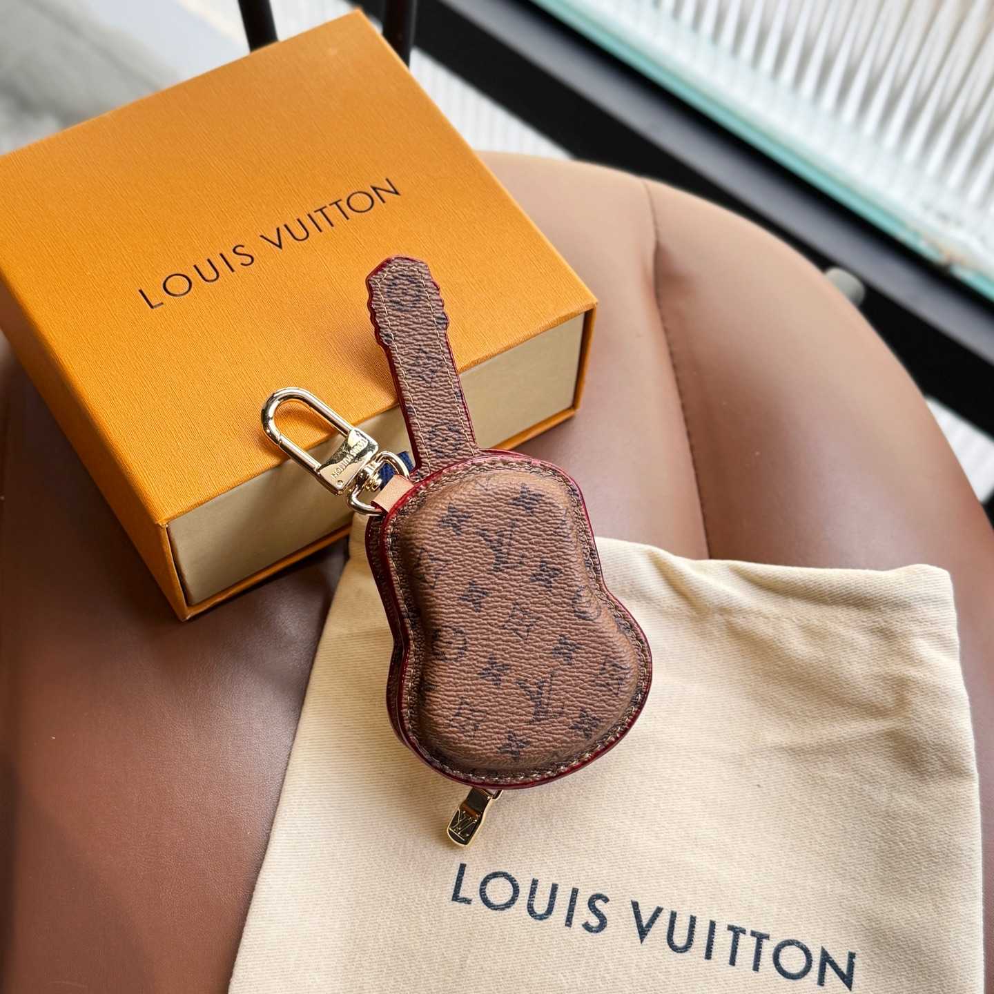 Louis Vuitton Guitar Pouch Bag Charm   M02032 - DopestKickz