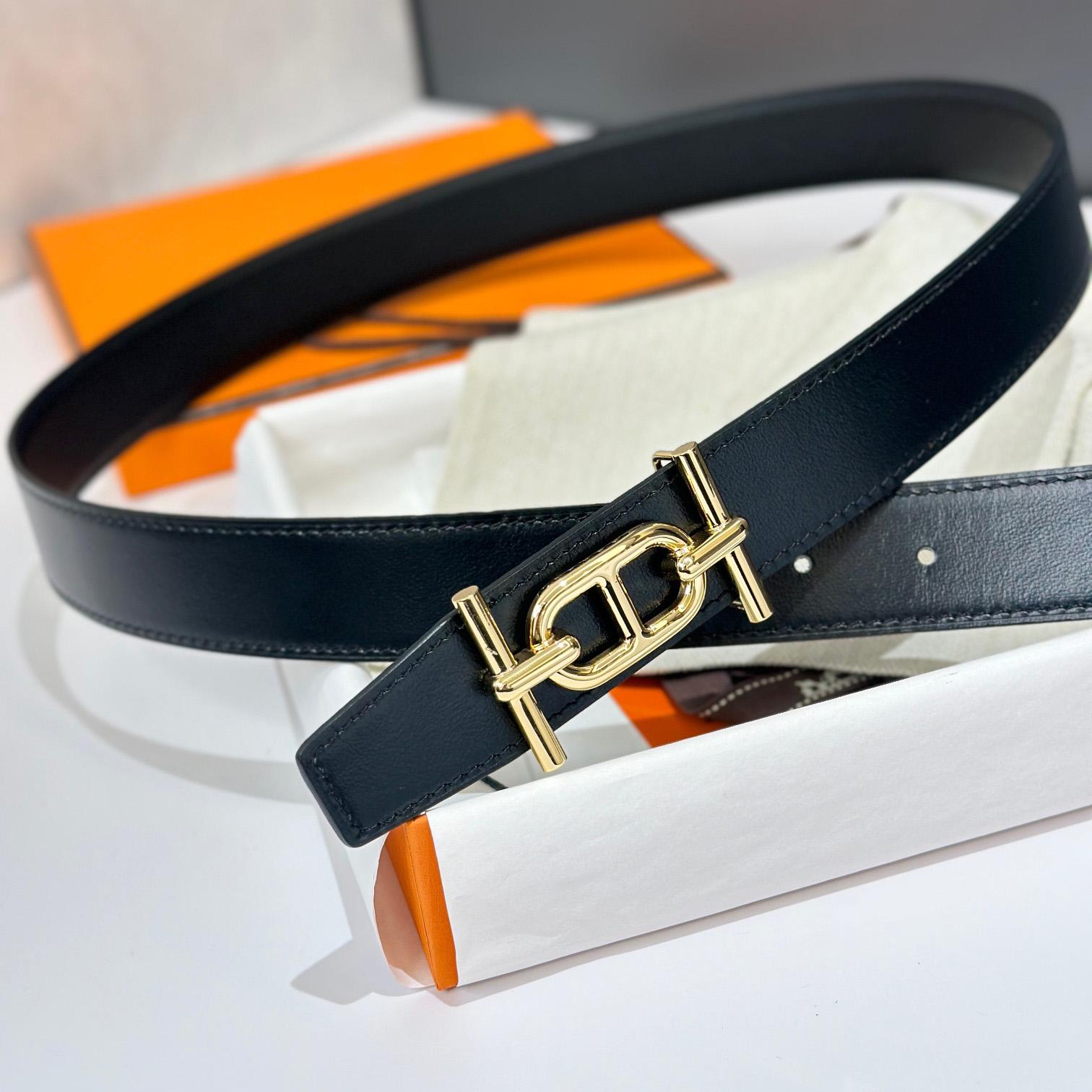 Hermes Ancre Buckle & Reversible Leather Strap 32mm - DopestKickz