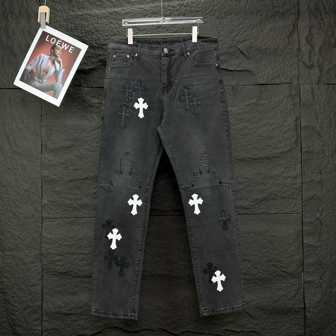 Chrome Hearts Straight Leg Jeans - DopestKickz