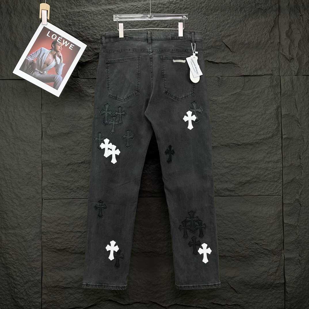Chrome Hearts Straight Leg Jeans - DopestKickz