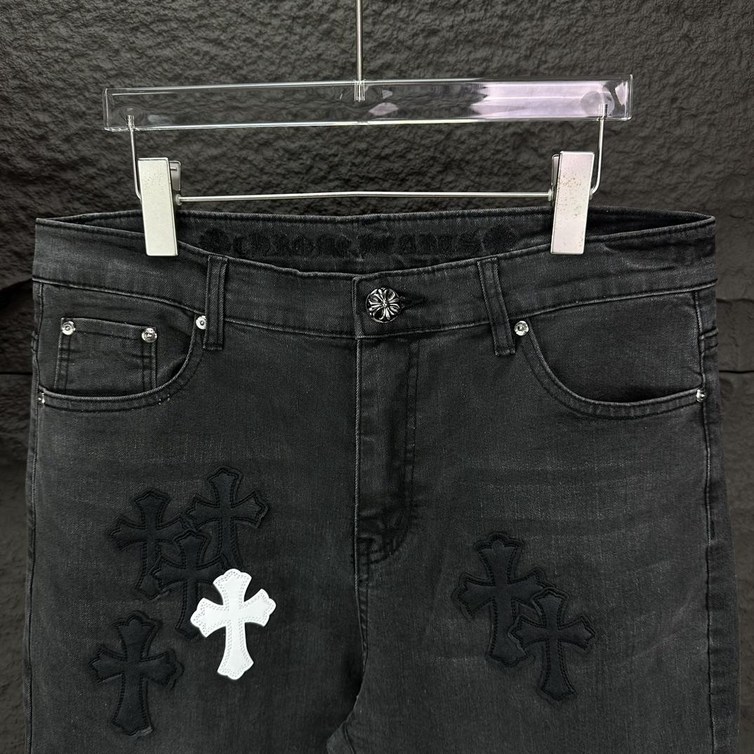 Chrome Hearts Straight Leg Jeans - DopestKickz