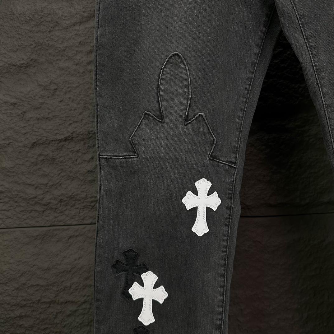 Chrome Hearts Straight Leg Jeans - DopestKickz