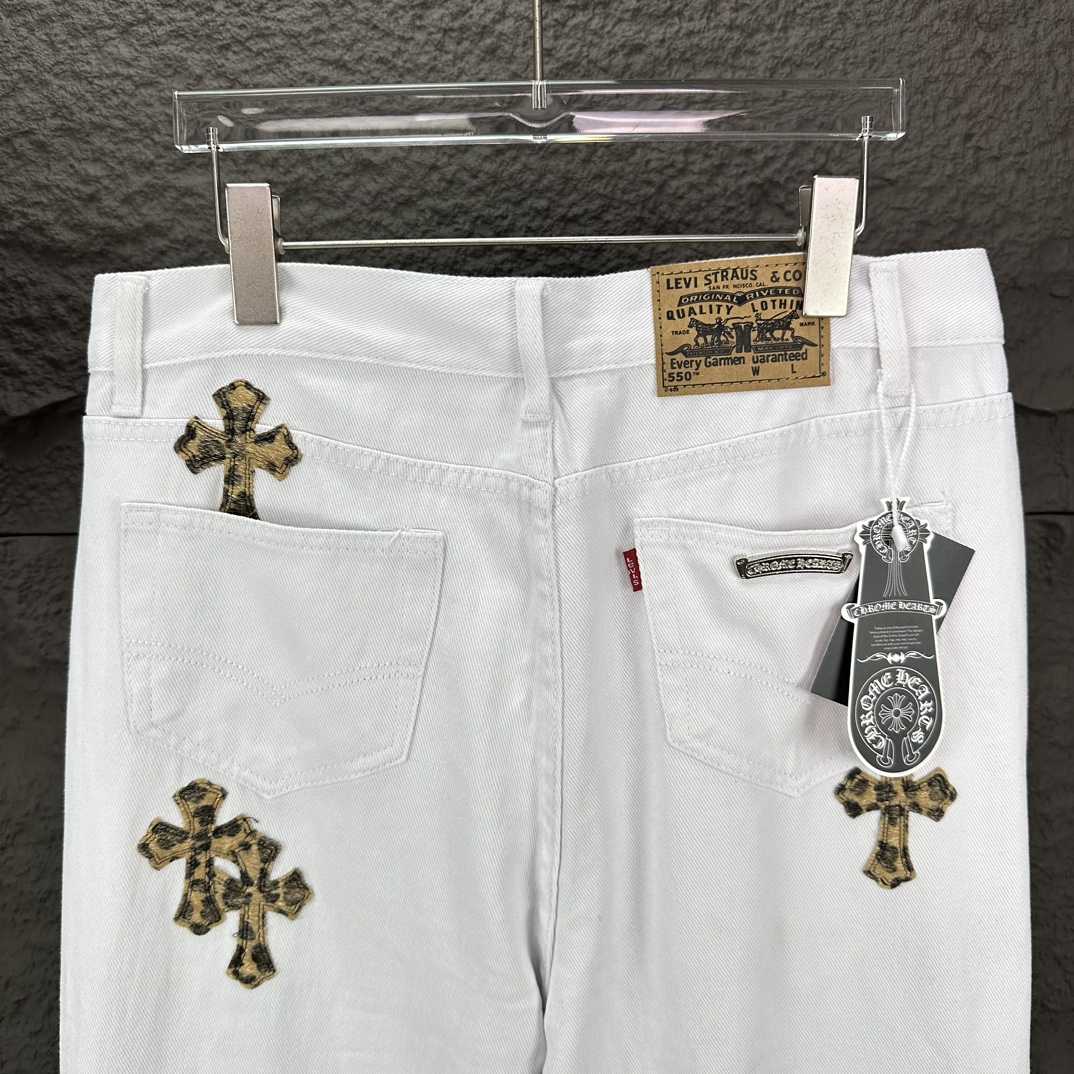 Chrome Hearts Straight Leg Jeans - DopestKickz