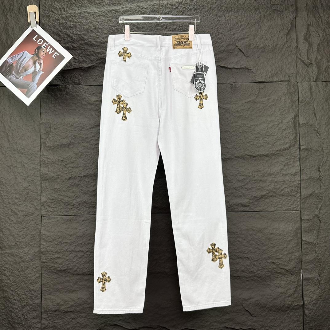 Chrome Hearts Straight Leg Jeans - DopestKickz