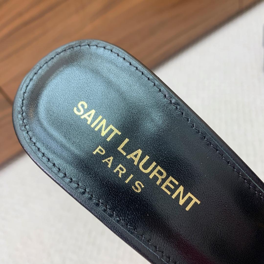 Saint Laurent Babylone Mules In Smooth Leather  - DopestKickz